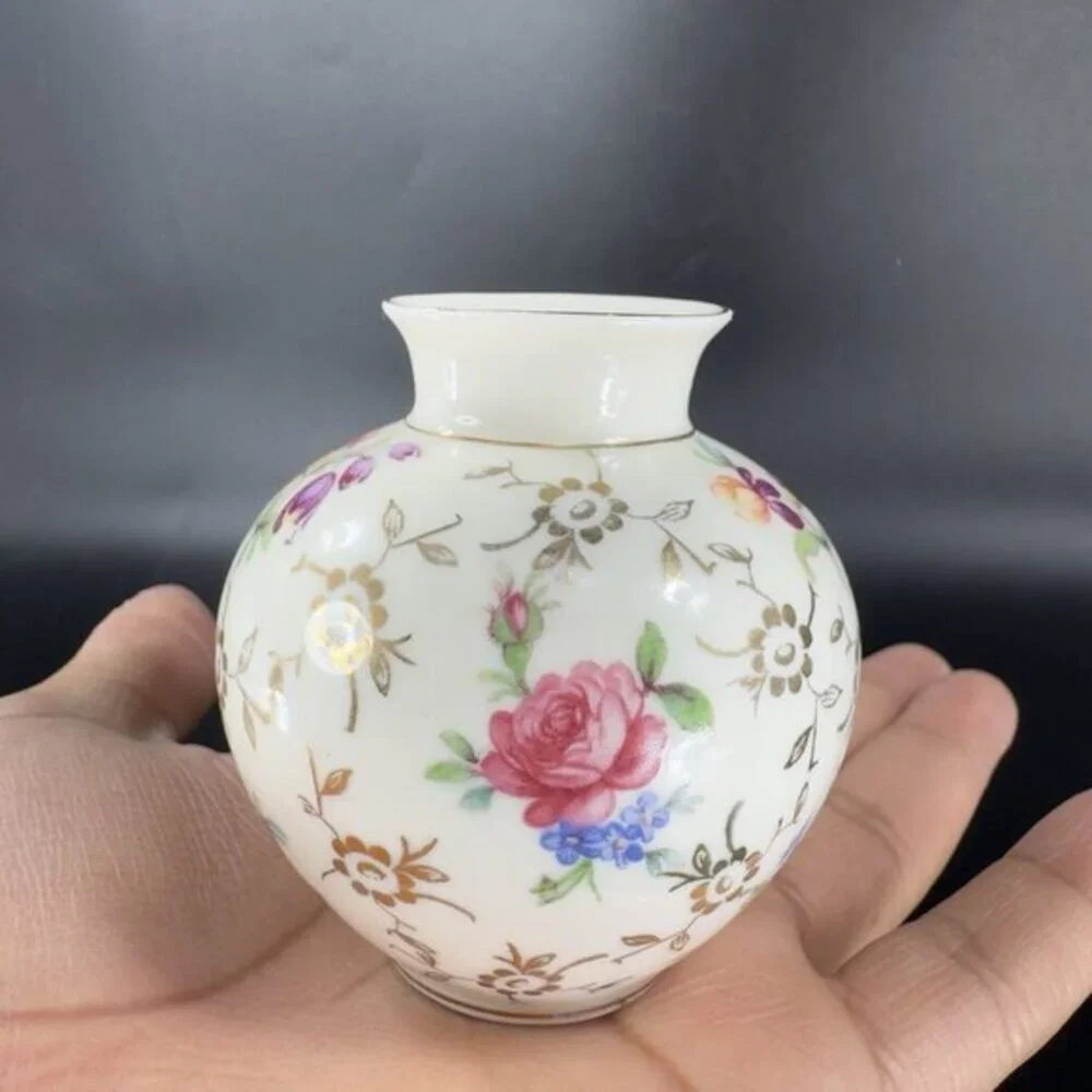 1950s Kronach Bavaria OCA Porcellan Floral Vase‎ Bud Vase Marked Anita 63/1 VTG